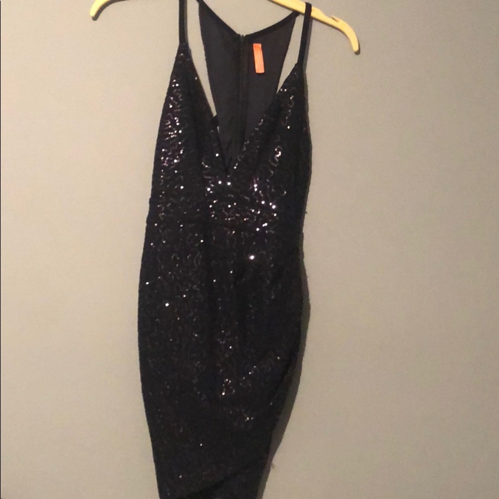 Blossom dark blue dress